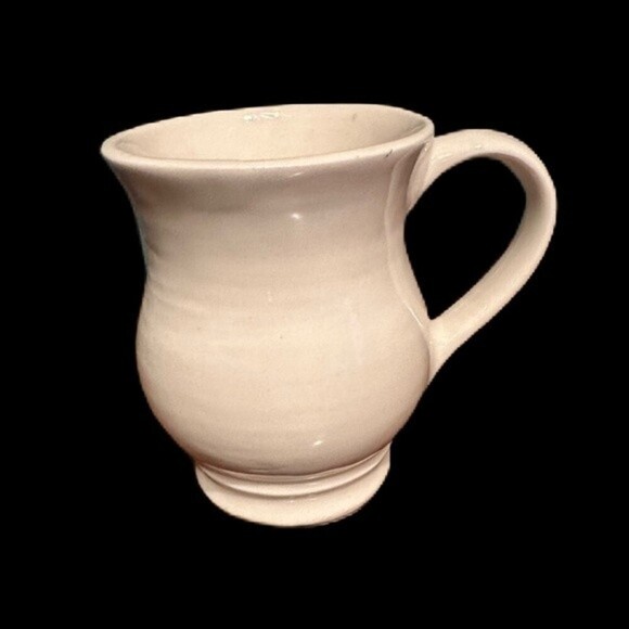 Vintage M Stamped Stoneware Blue & White Equestrian Horse Mug - Picture 8 of 10